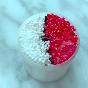 This is a nice slime with foam in  it